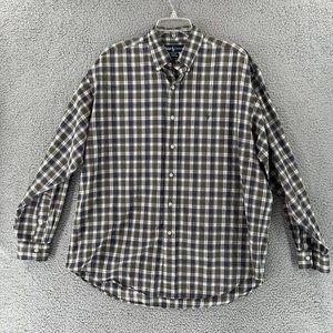 Polo Ralph Lauren L/S Shirt Mens Large Multicolor Windowpane Plaid Flannel Blake